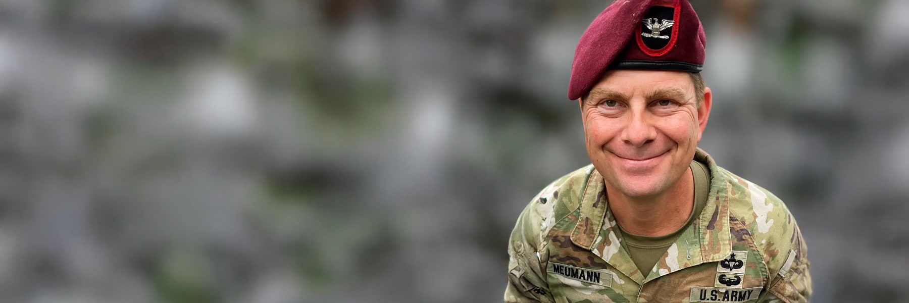 Mike Meumann in Army attire