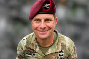 Mike Meumann in Army attire